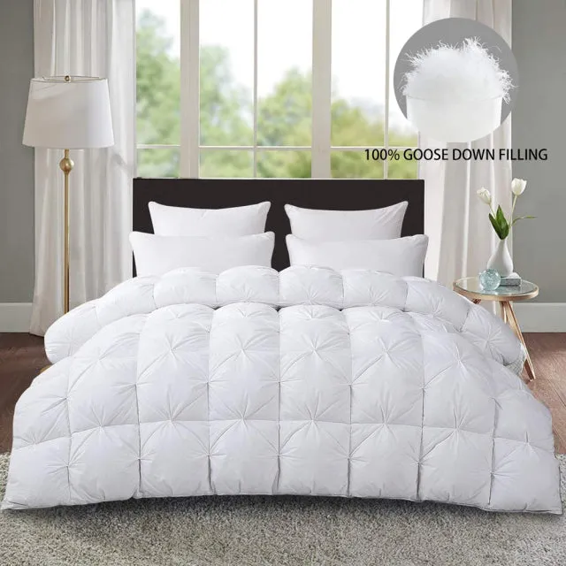 100% White Goose Down Duvet/Quilt/Comforter Bedding