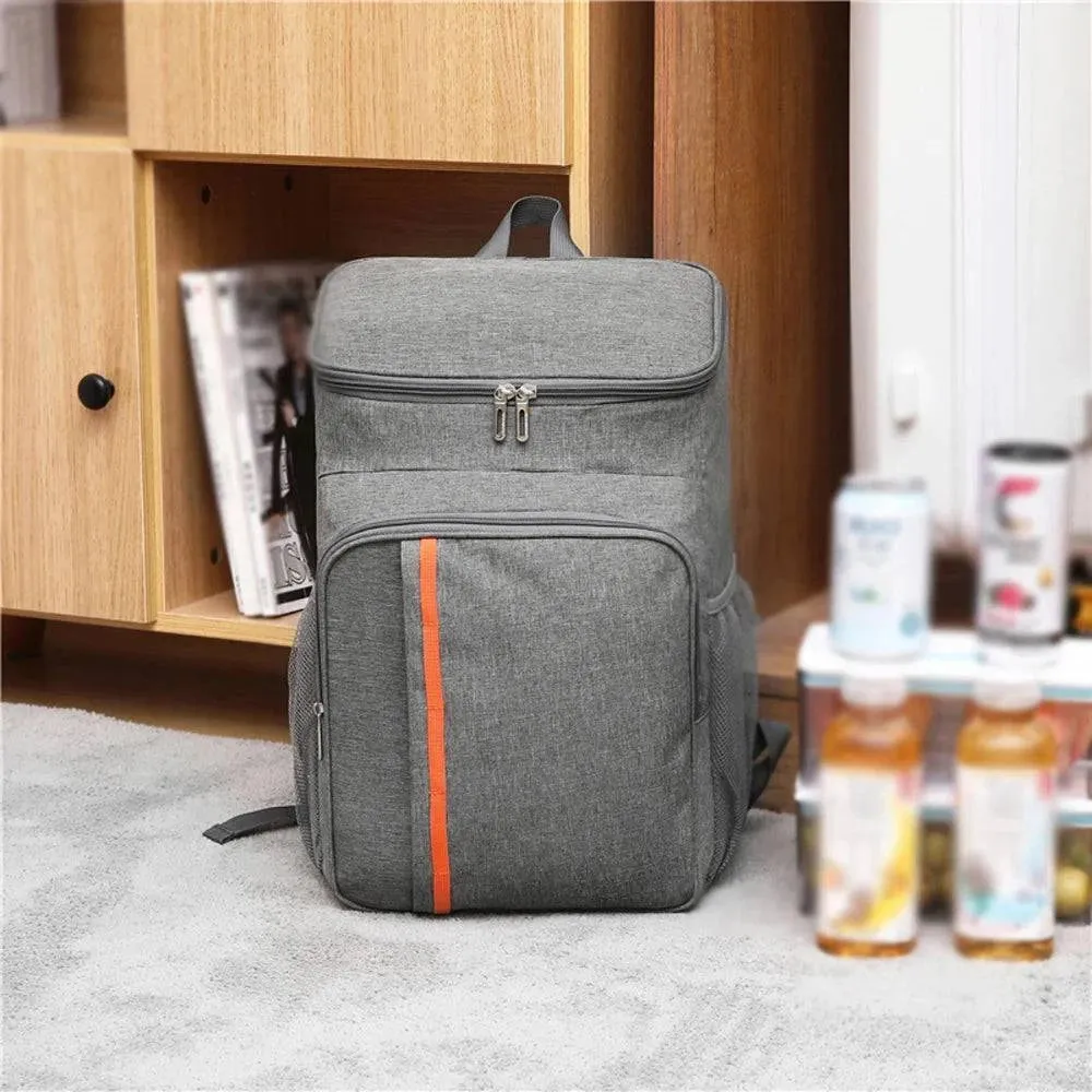 18L Large Capacity Leak Proof Lunch Backpack Thermal and Warm Insulated Bag Outdoor Food and Beverage Storage Shoulder Bag