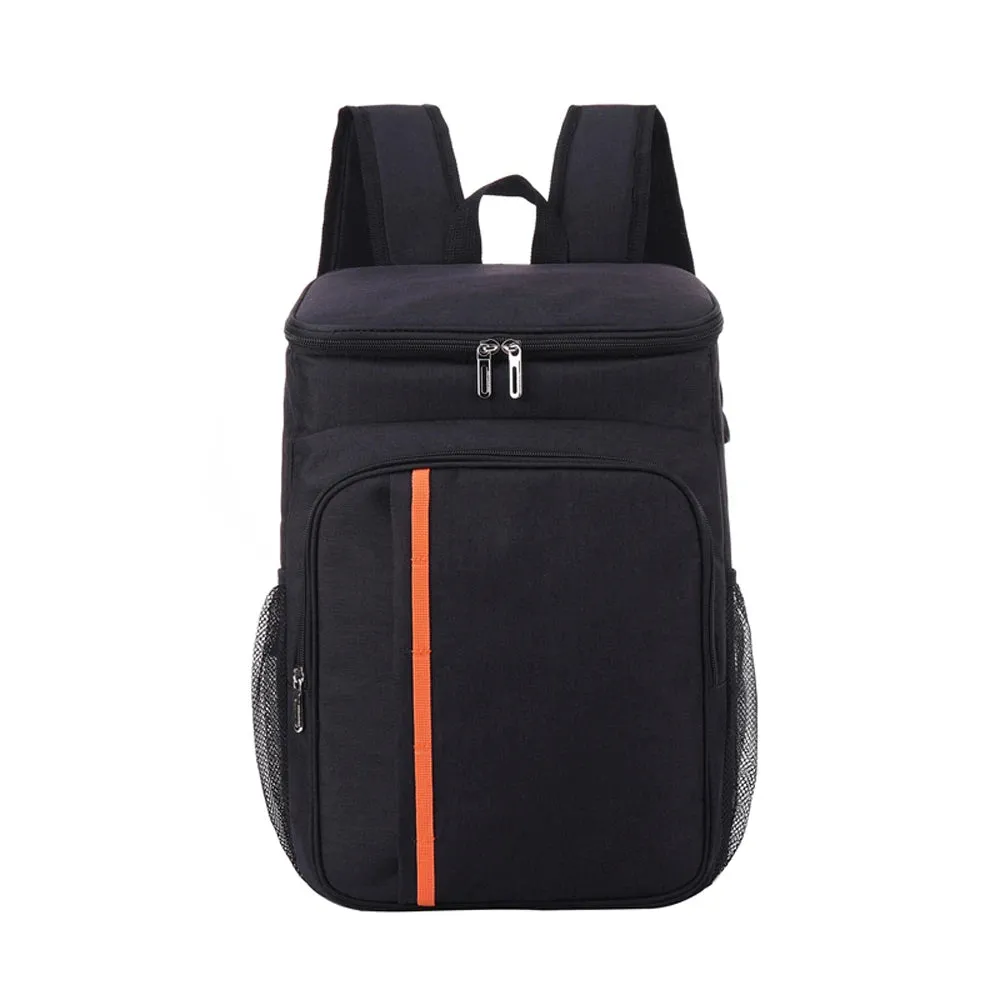 18L Large Capacity Leak Proof Lunch Backpack Thermal and Warm Insulated Bag Outdoor Food and Beverage Storage Shoulder Bag