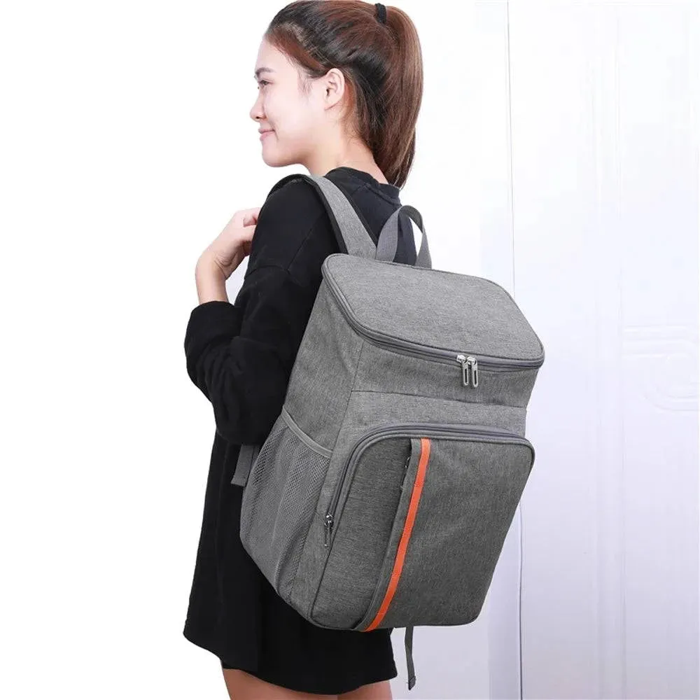 18L Large Capacity Leak Proof Lunch Backpack Thermal and Warm Insulated Bag Outdoor Food and Beverage Storage Shoulder Bag