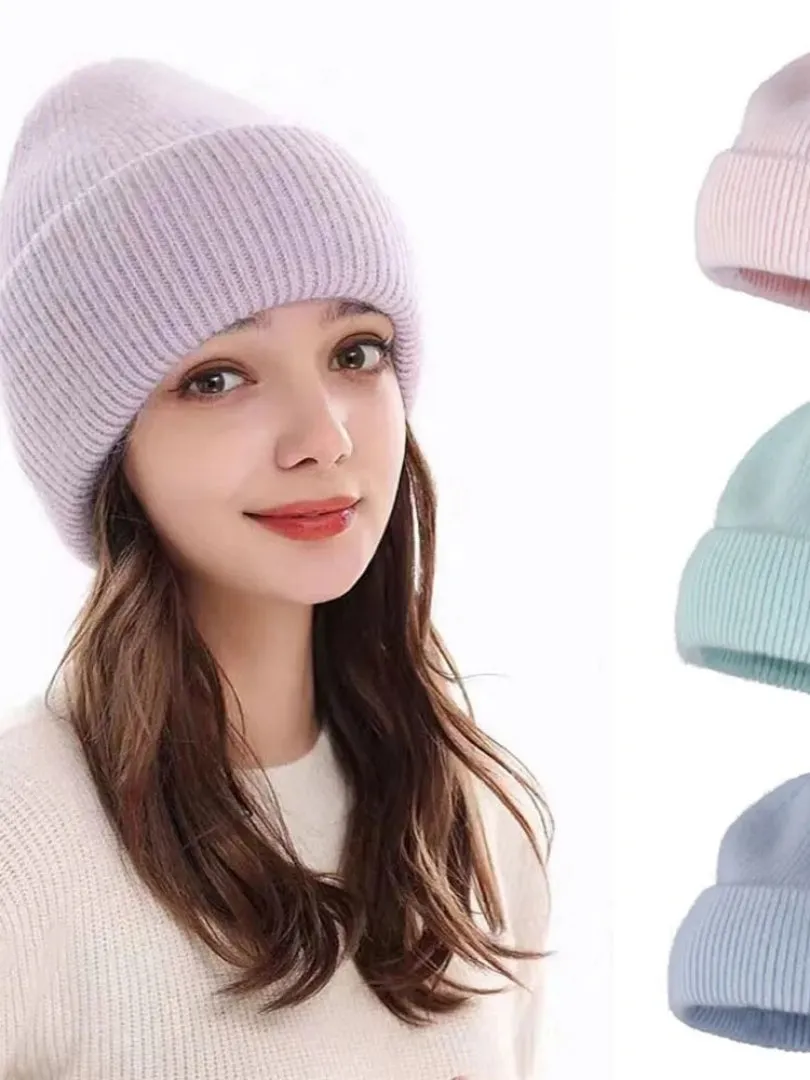 2023 new  Hot Selling Winter Hat Real Rabbit Fur Winter Hats For Women