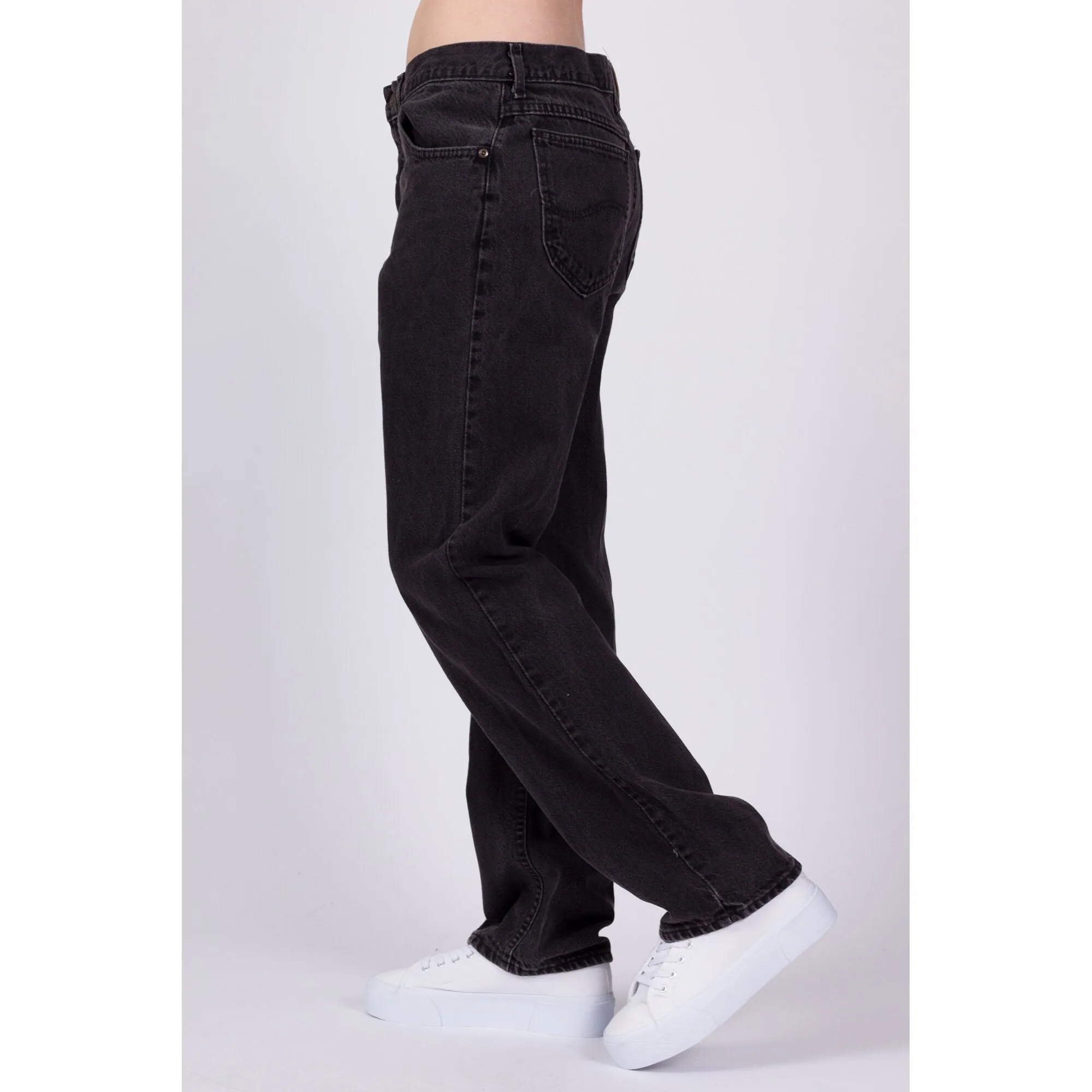 90s Lee Black Unisex Jeans - 33" Waist