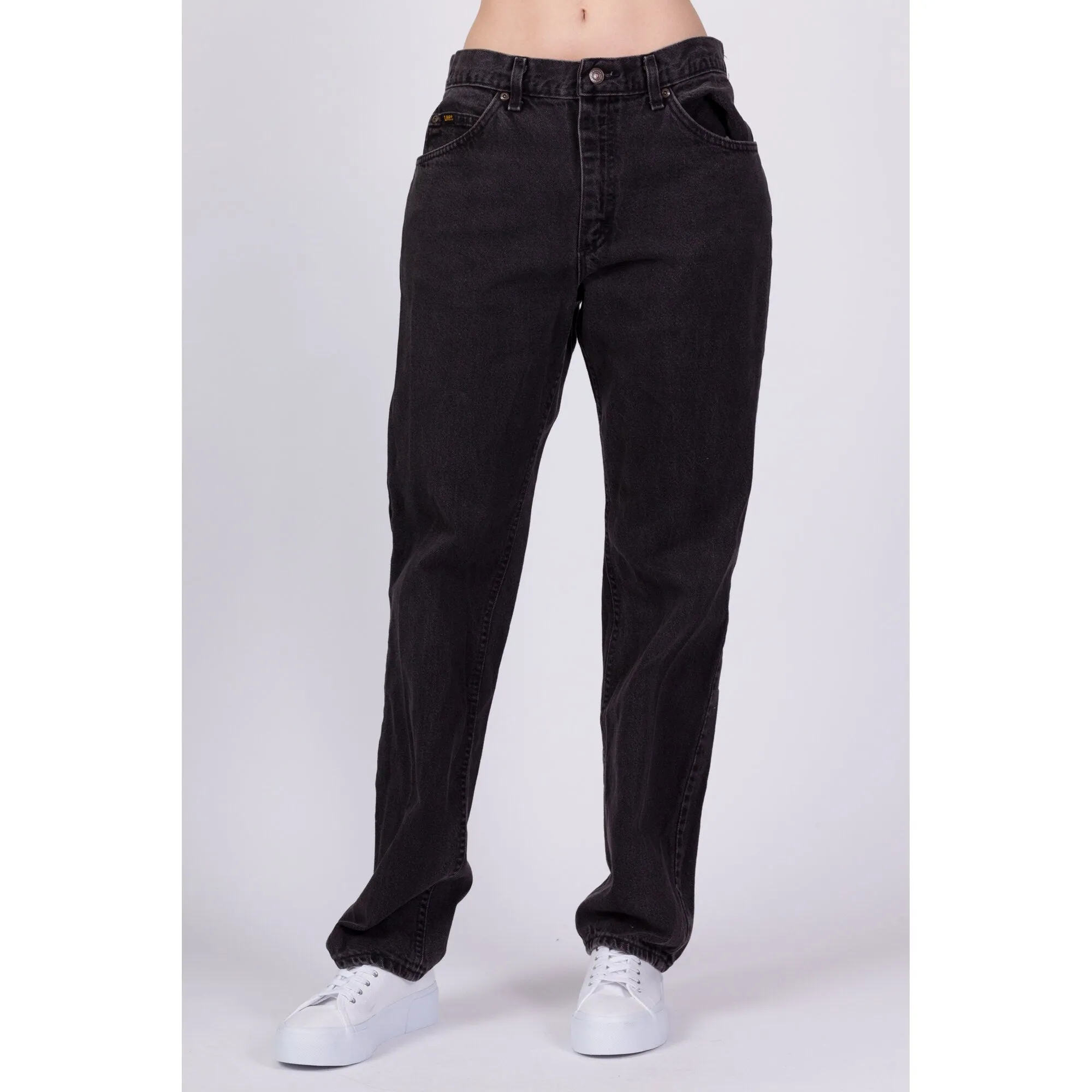 90s Lee Black Unisex Jeans - 33" Waist