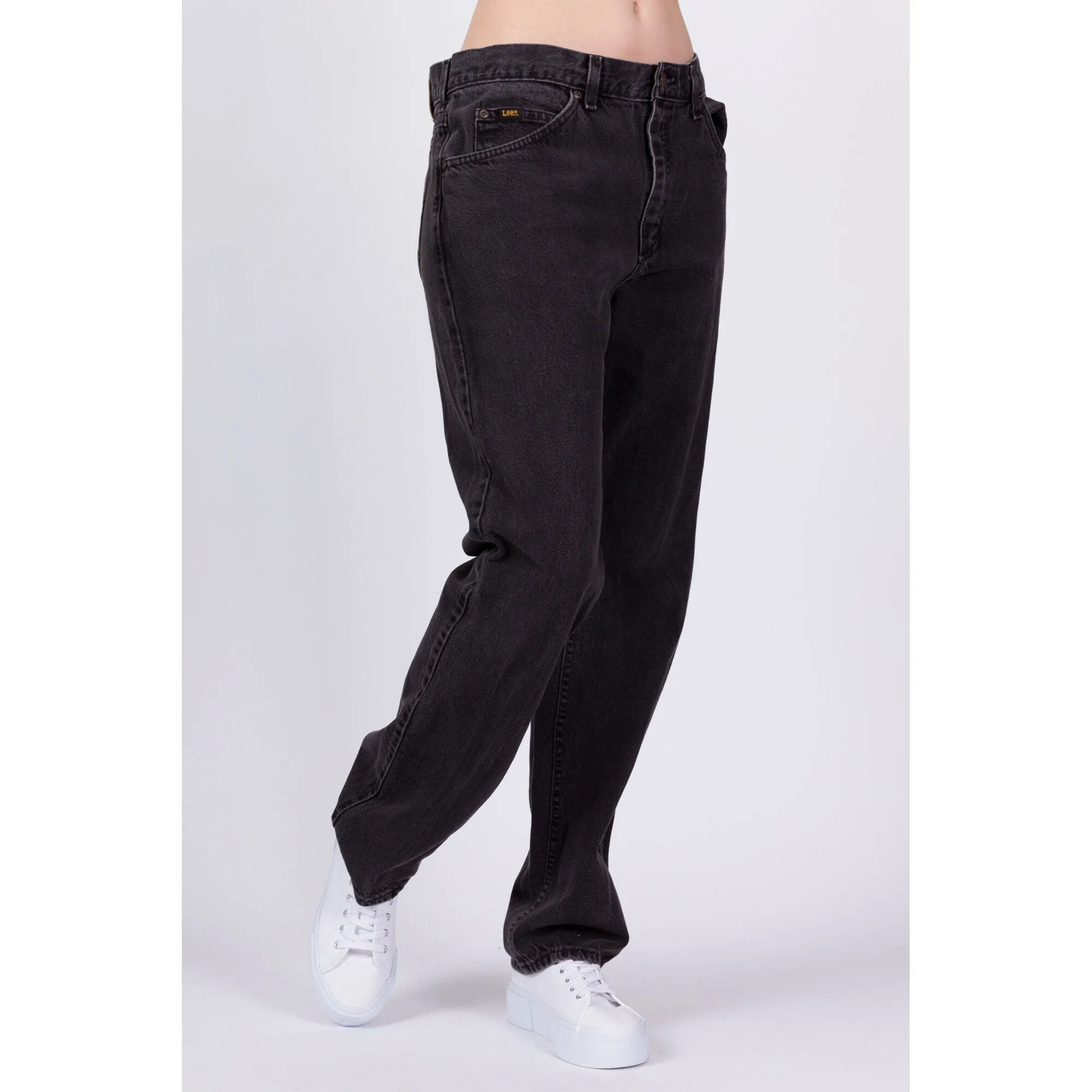 90s Lee Black Unisex Jeans - 33" Waist