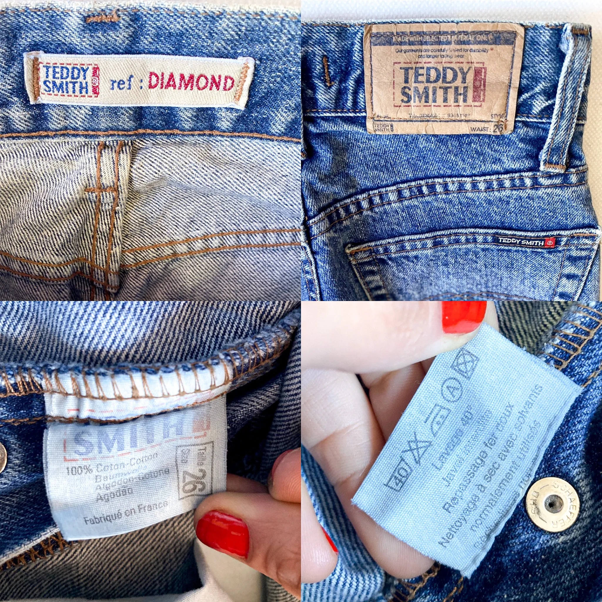 90s/2000s vintage denim Teddy Smith jeans, size XS