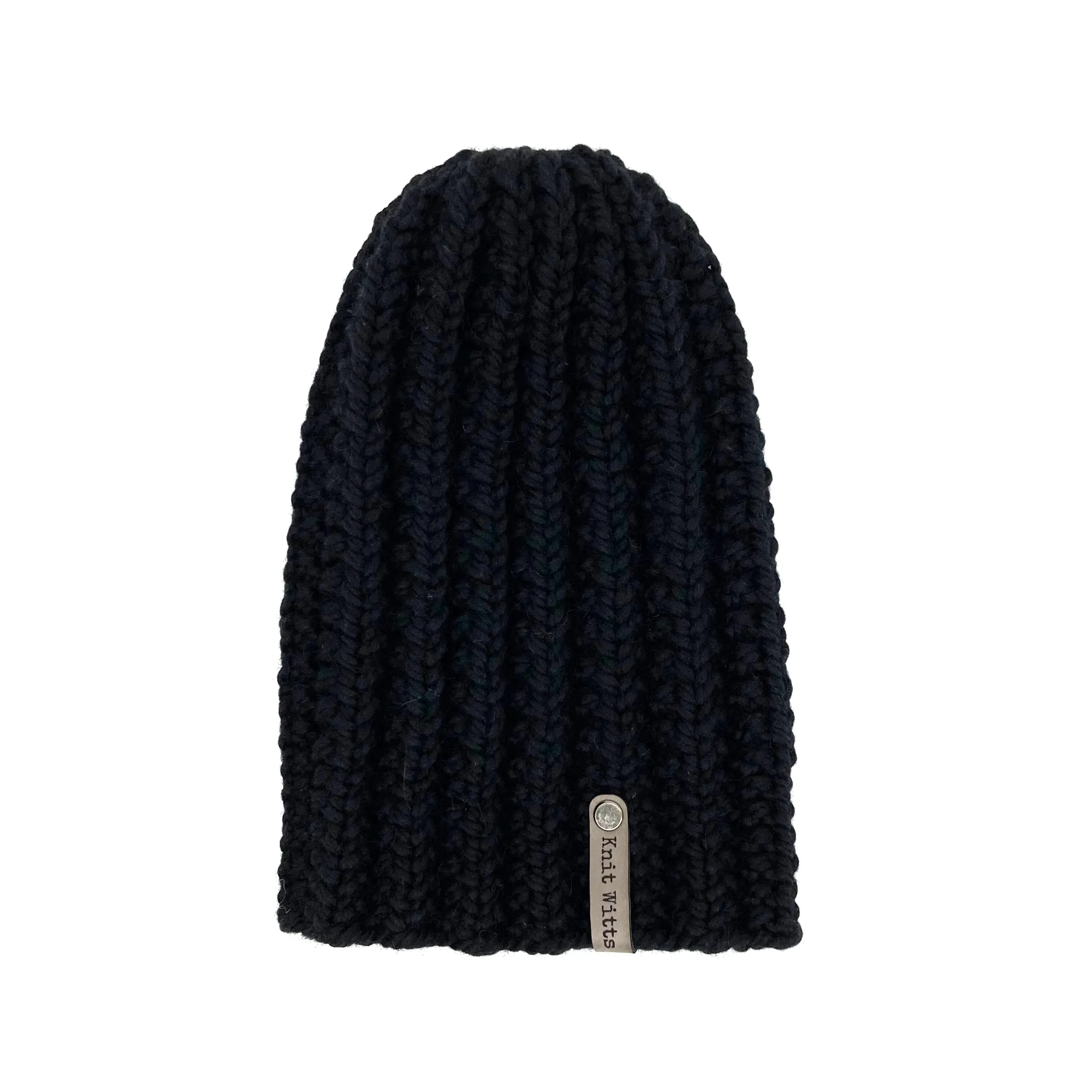 Adult Knit Beanie | Wine | Slouchy or Watchman cap | Knit Witts Global