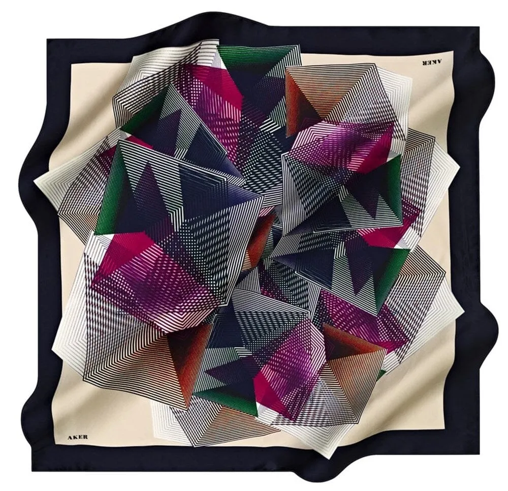 Aker Mila Fashion Silk Scarf No. 21