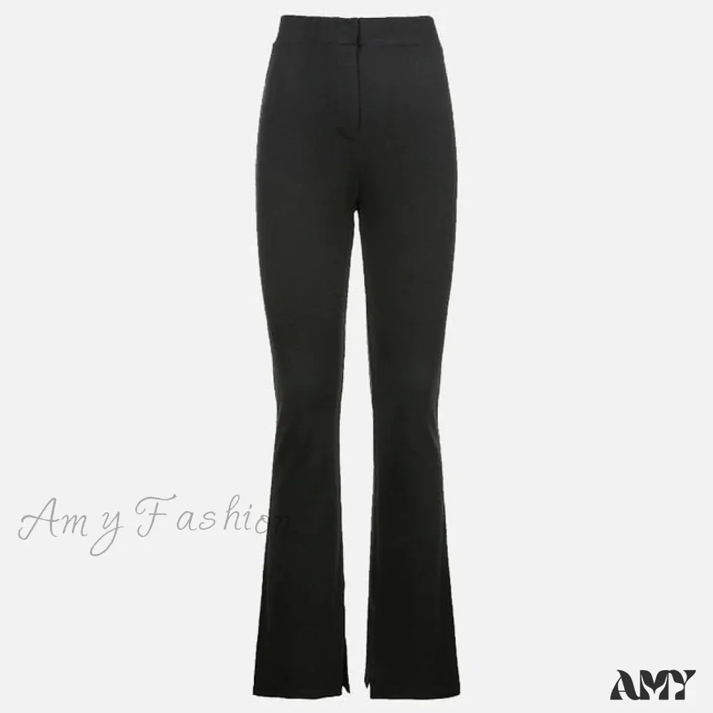 Amy Fashion - High Waist Sweatpants Sports Pants