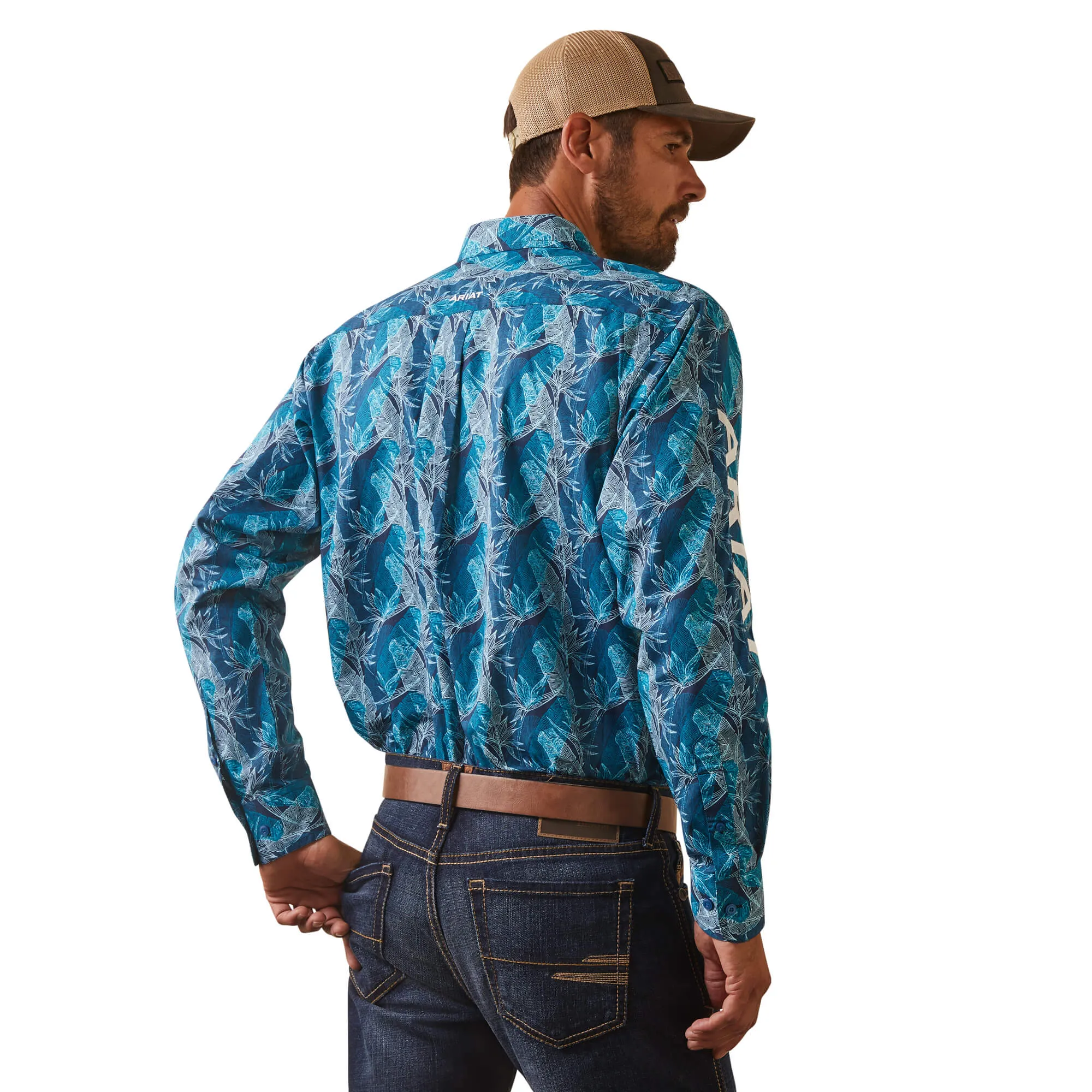 ARIAT Men's Team Hugh Fitted LS Shirt 10043874