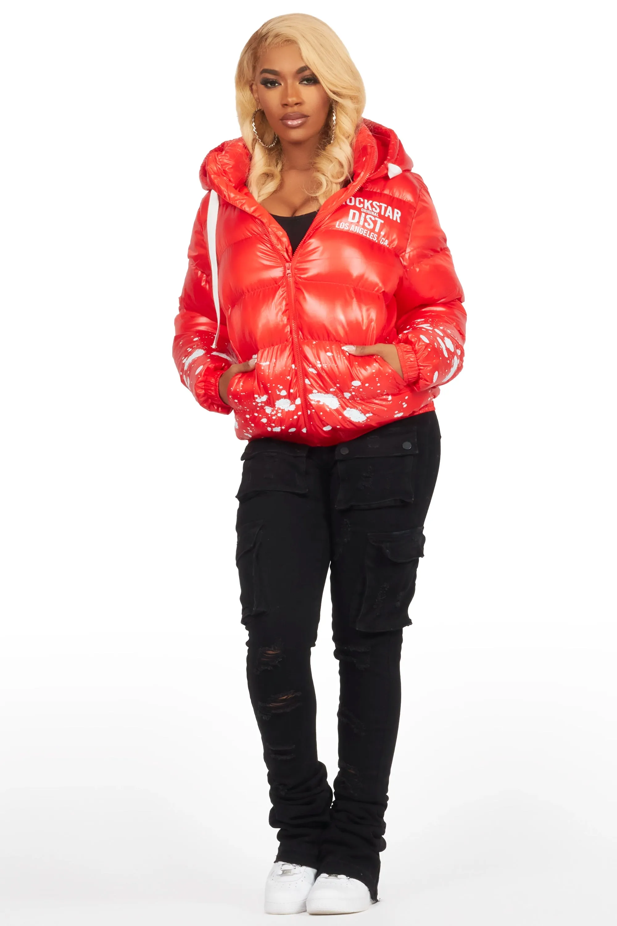 Art Dist. 2.0 Red Puffer Jacket