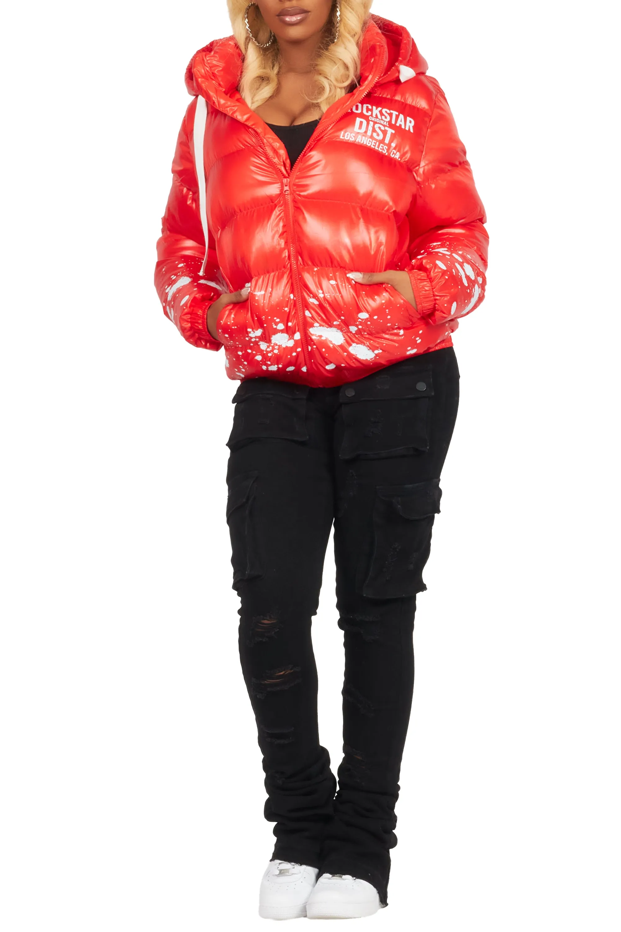 Art Dist. 2.0 Red Puffer Jacket