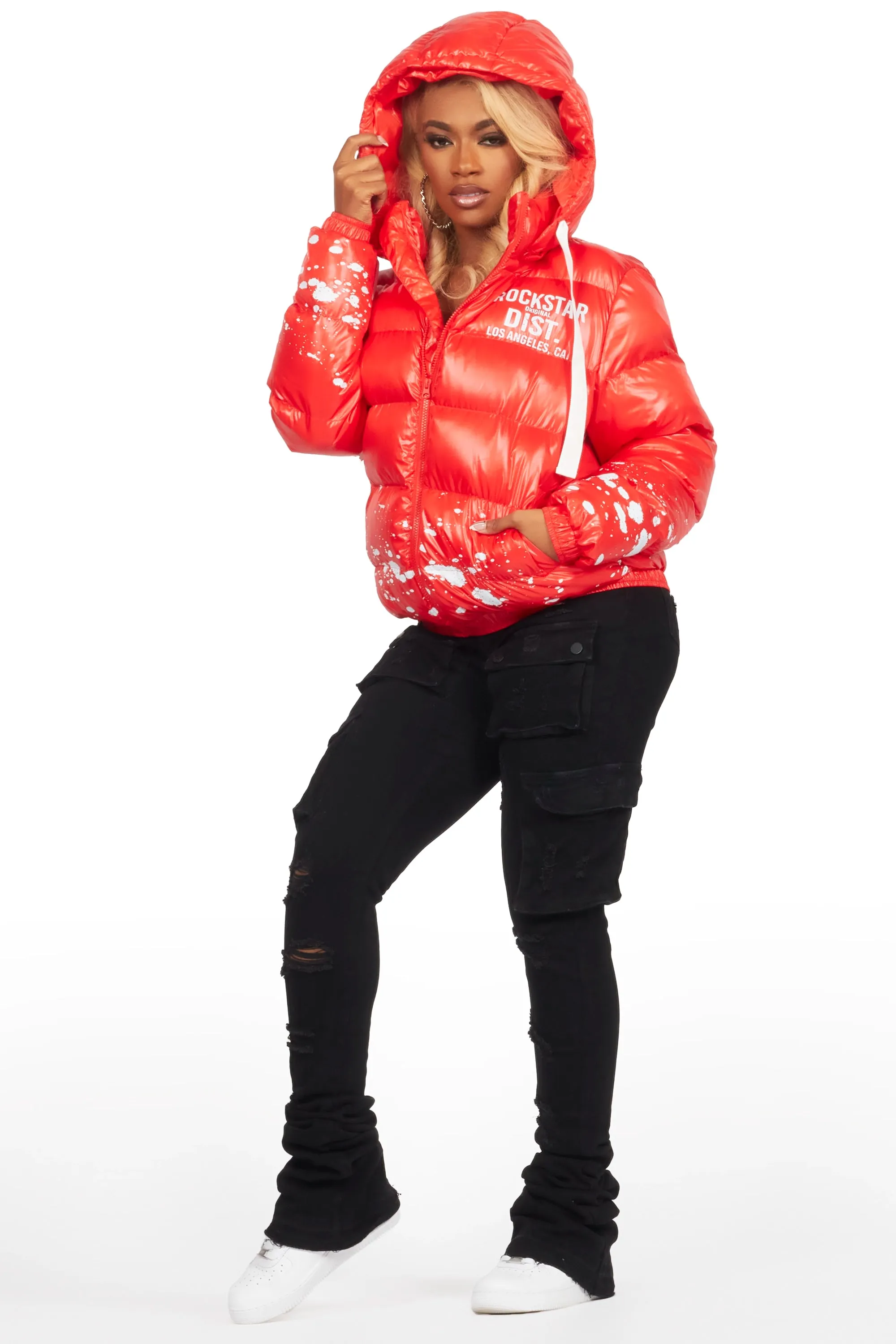 Art Dist. 2.0 Red Puffer Jacket