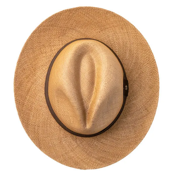 Austral Hats - Light Brown Panama Hat with Brown Band