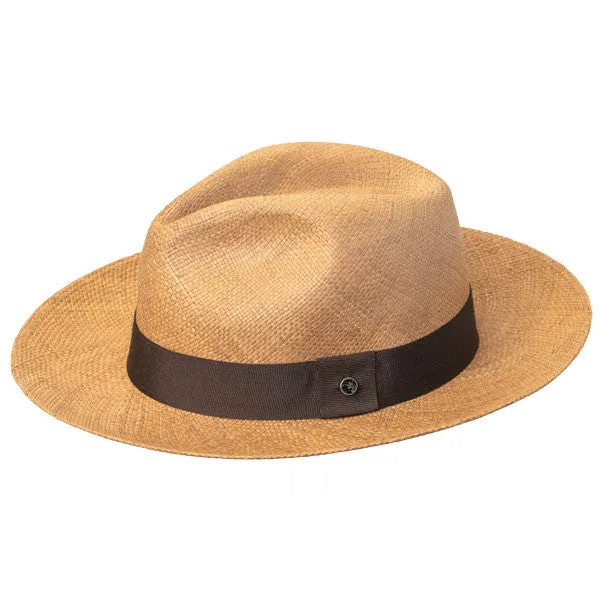 Austral Hats - Light Brown Panama Hat with Brown Band