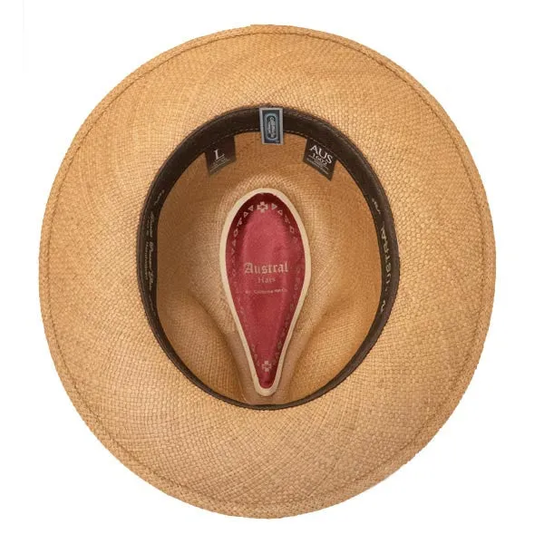 Austral Hats - Light Brown Panama Hat with Brown Band