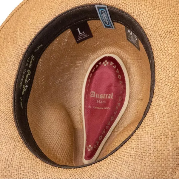 Austral Hats - Light Brown Panama Hat with Brown Band