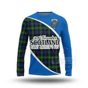 Baillie (Bailey) Family Crest Tartan Long Sleeve T-Shirt Celebrate Saint Andrew's Day in Style