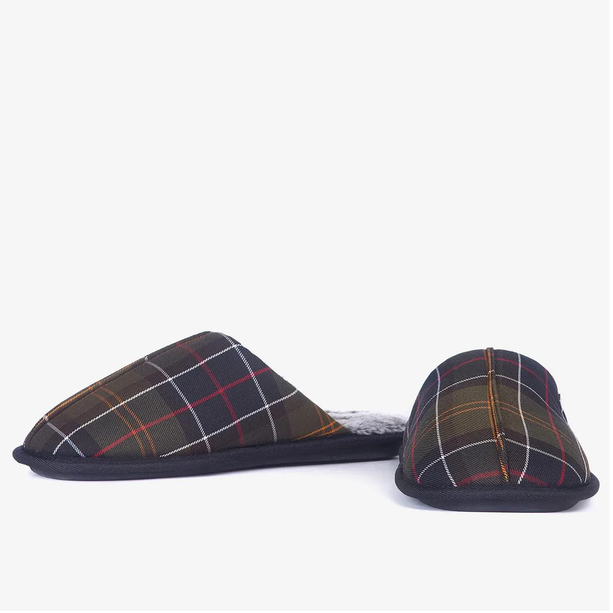 Barbour Men's Young Slippers in Classic Tartan