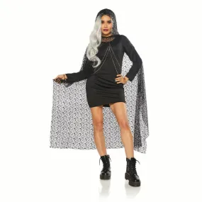 Black Witch Cape for Adults