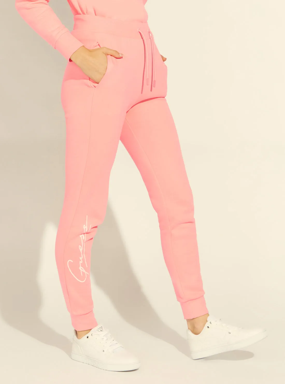 Blush Pink Dottie Jogger Pants