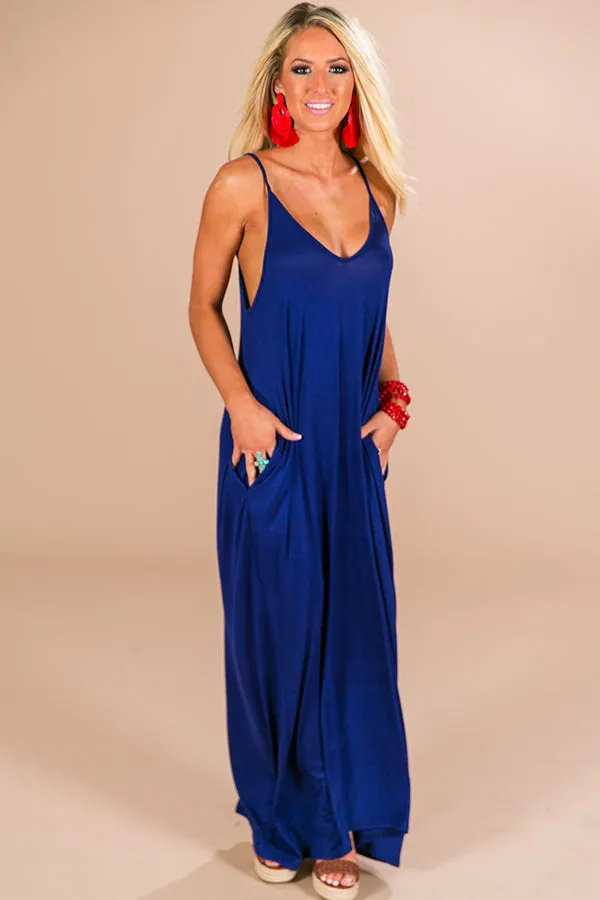 Boardwalk T-Shirt Maxi in Navy