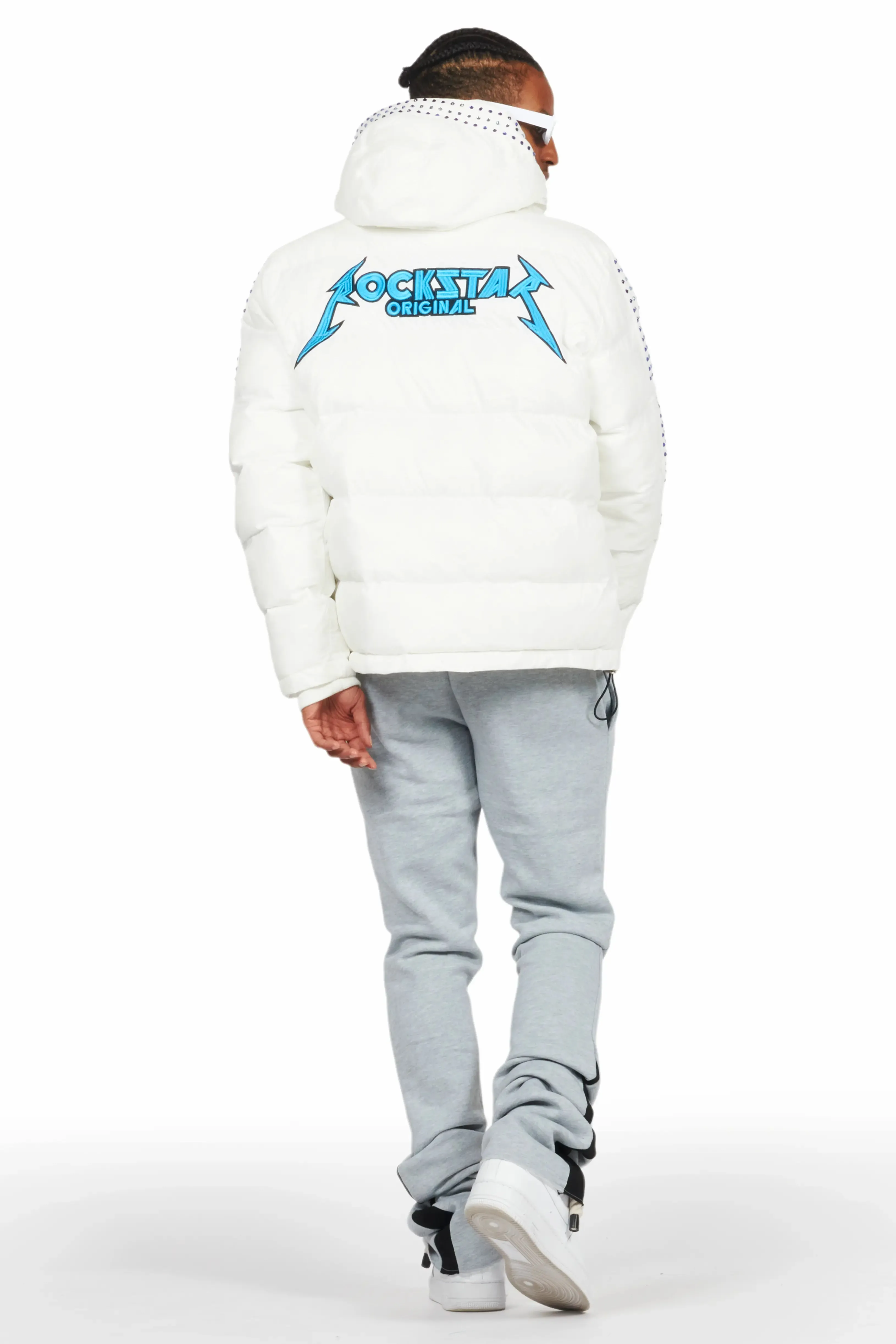 Brink White Heavy Puffer Jacket