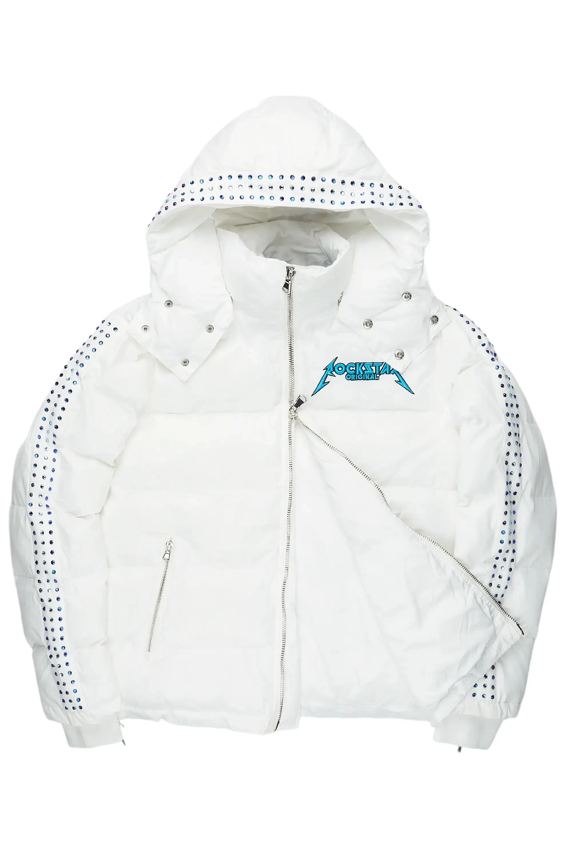 Brink White Heavy Puffer Jacket