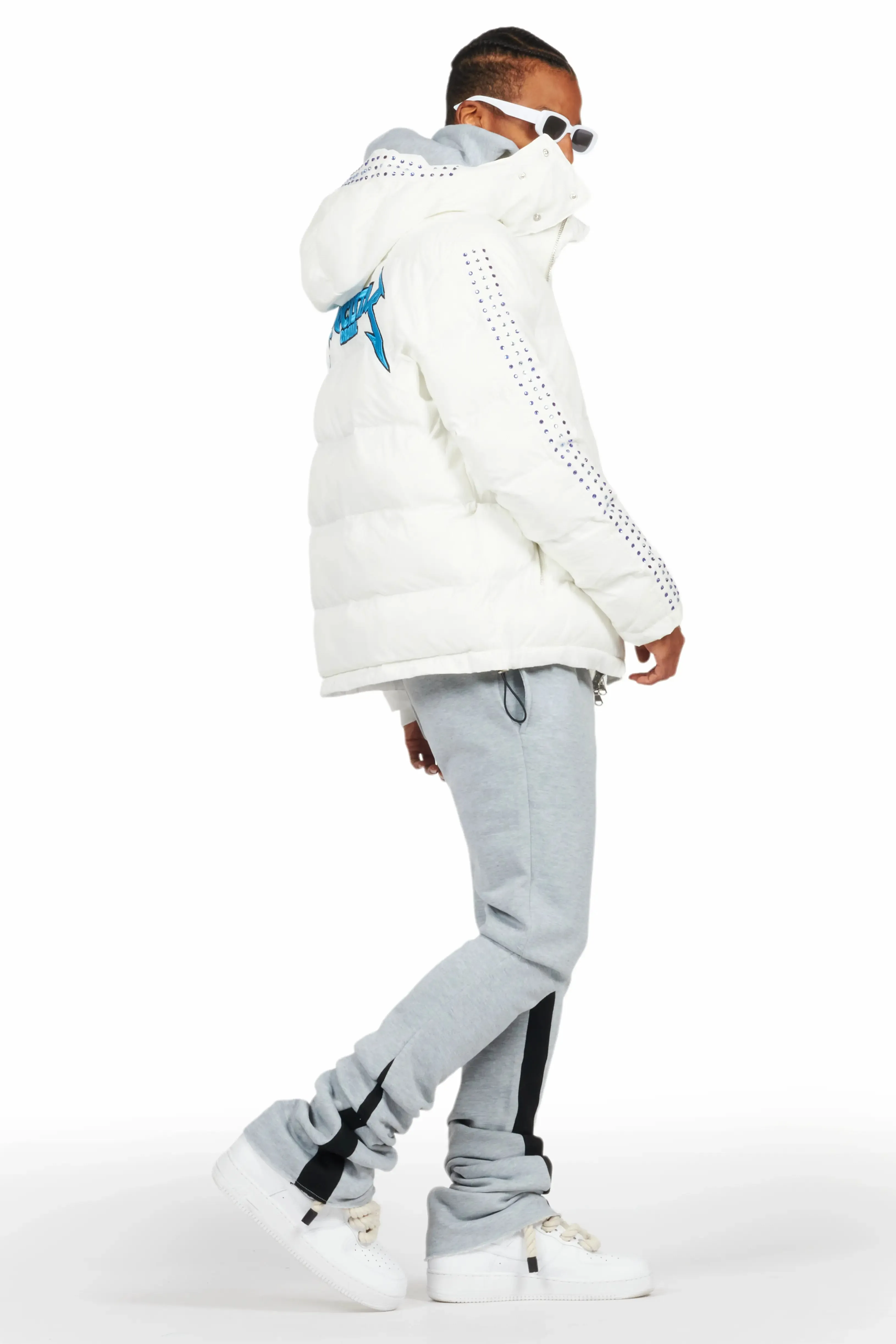 Brink White Heavy Puffer Jacket