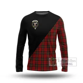 Brodie Tartan Long Sleeve T-Shirt with Family Crest and Military Logo Style