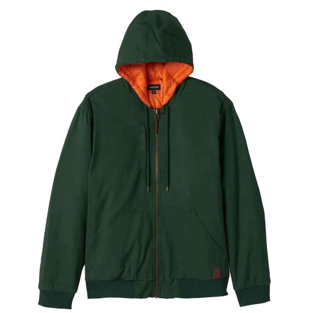 BUILDERS ZIP HOOD JACKET PINE NEEDLE