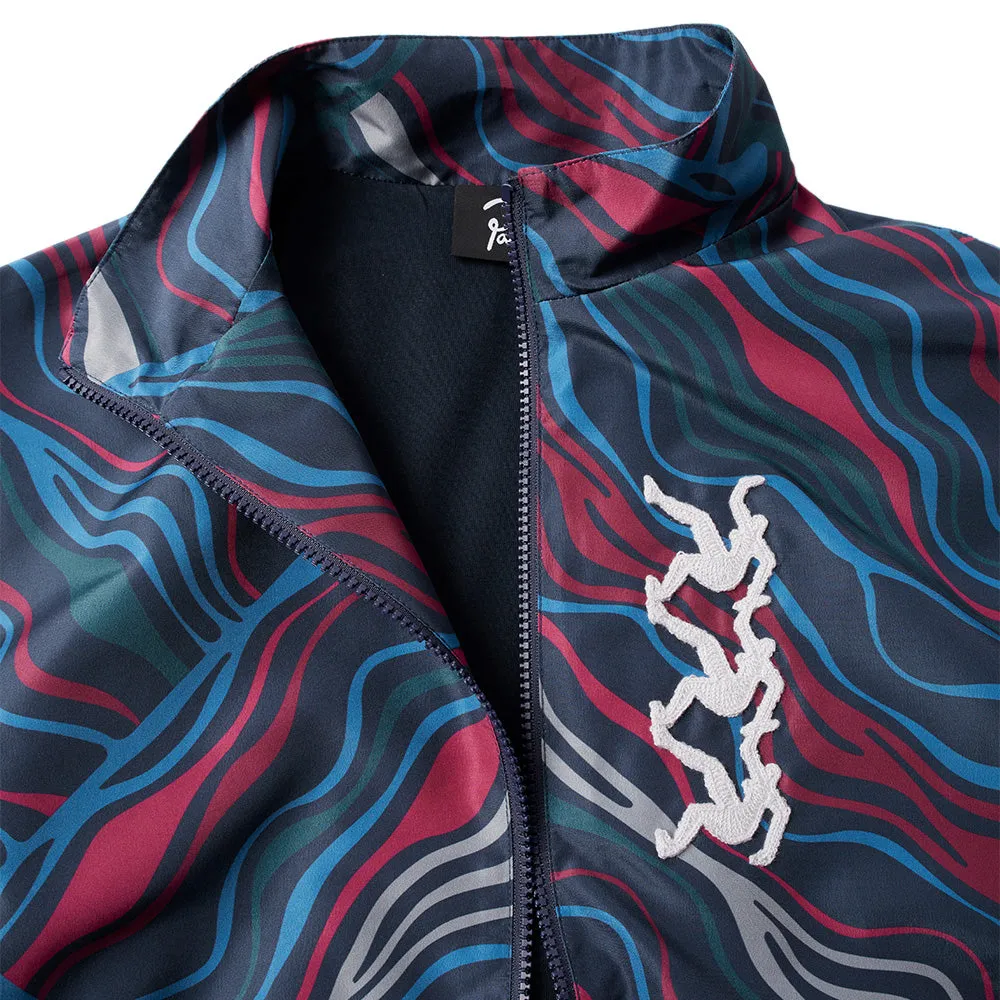 BY PARRA TRACK FLOW TRACK JACKET // NAVY BLUE