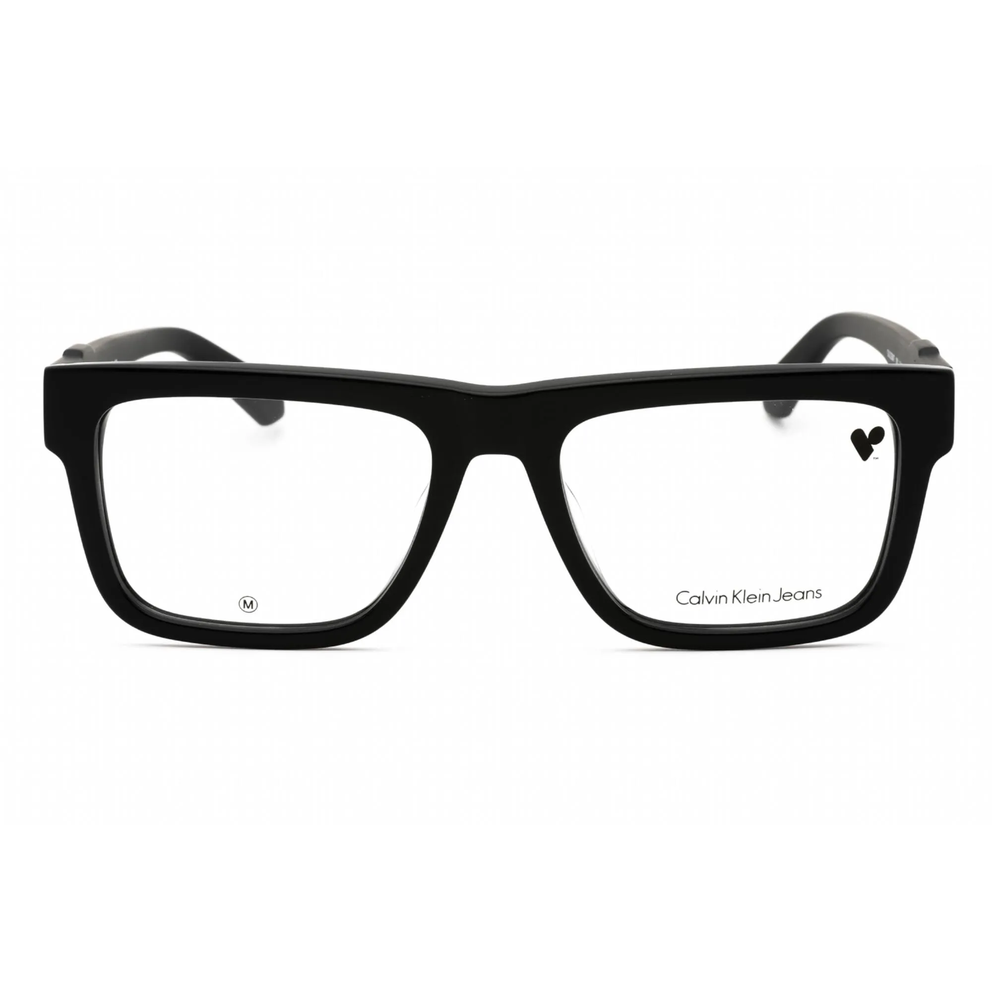 Calvin Klein Jeans Unisex Eyeglasses - Black Square Full Rim Frame | CKJ23647 001