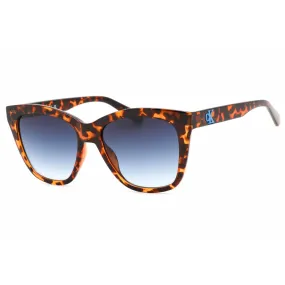 Calvin Klein Jeans Unisex Sunglasses - Havana Plastic Cat Eye Frame | CKJ22608S 240