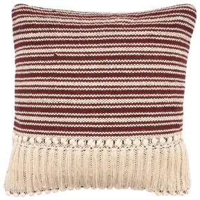 Cape Cod 07316MBN Maroon/Black Pillow