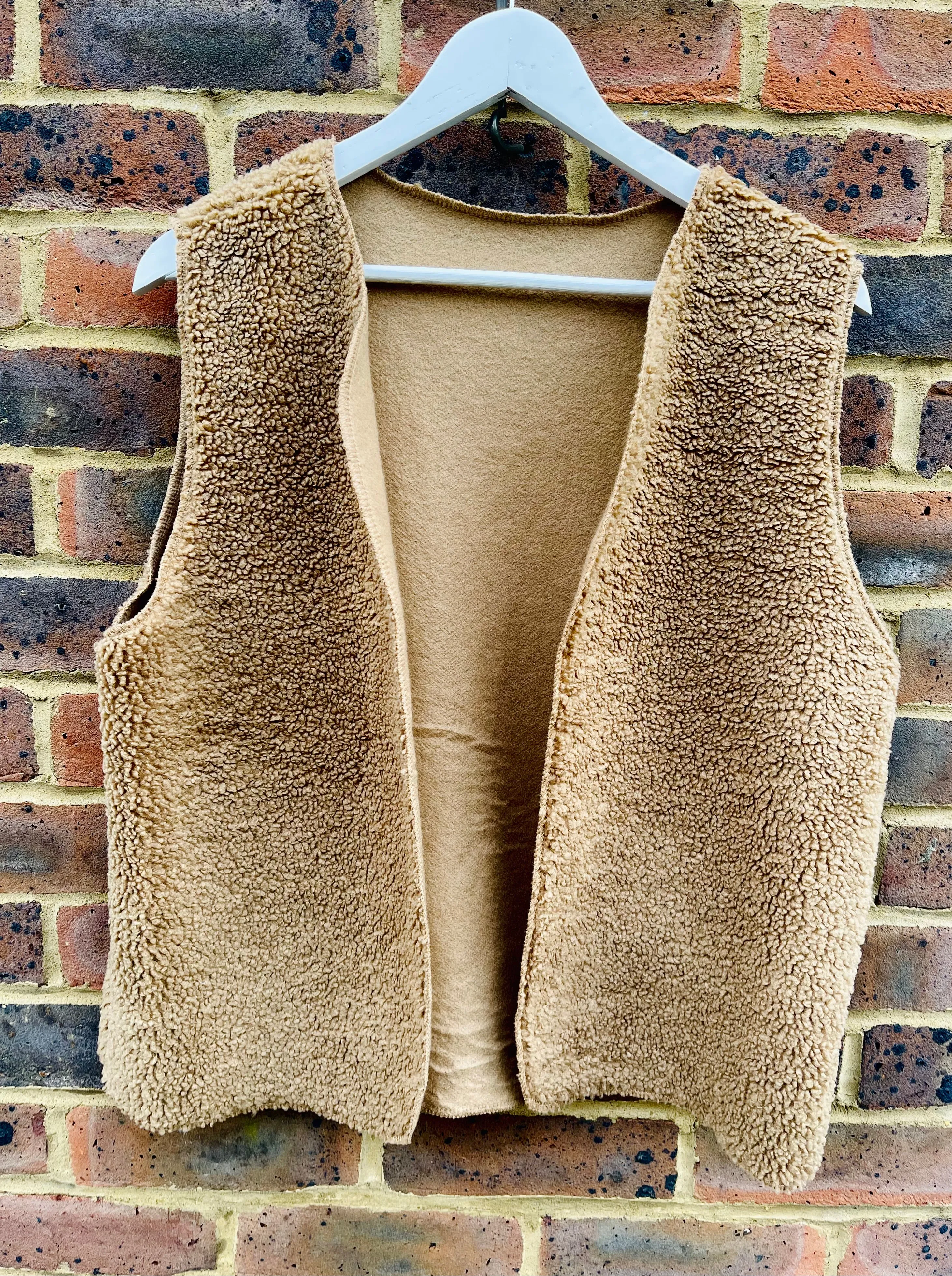 Caramel Sheepskin Gilet