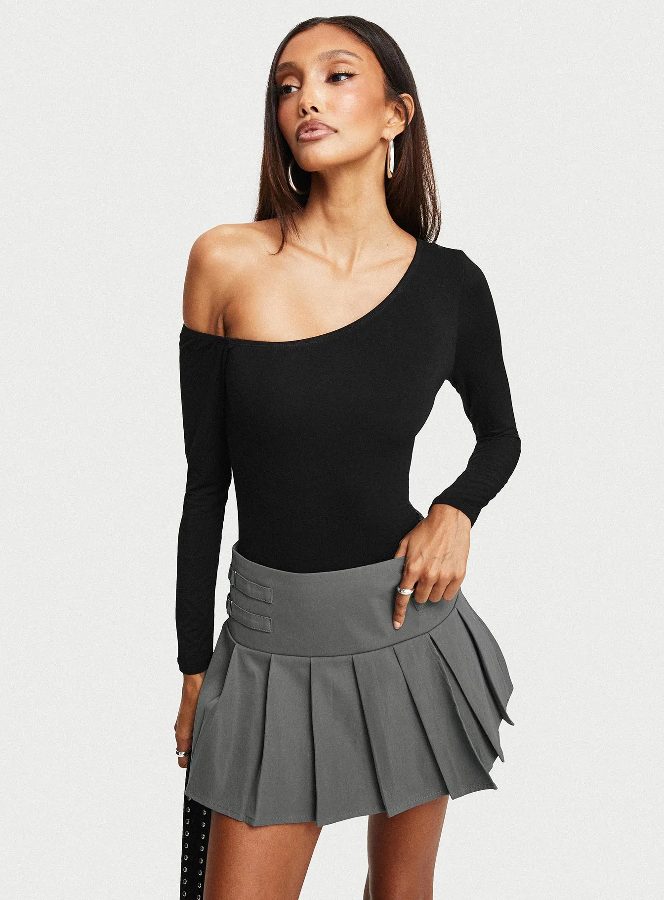 Cartwright Mini Skirt Charcoal