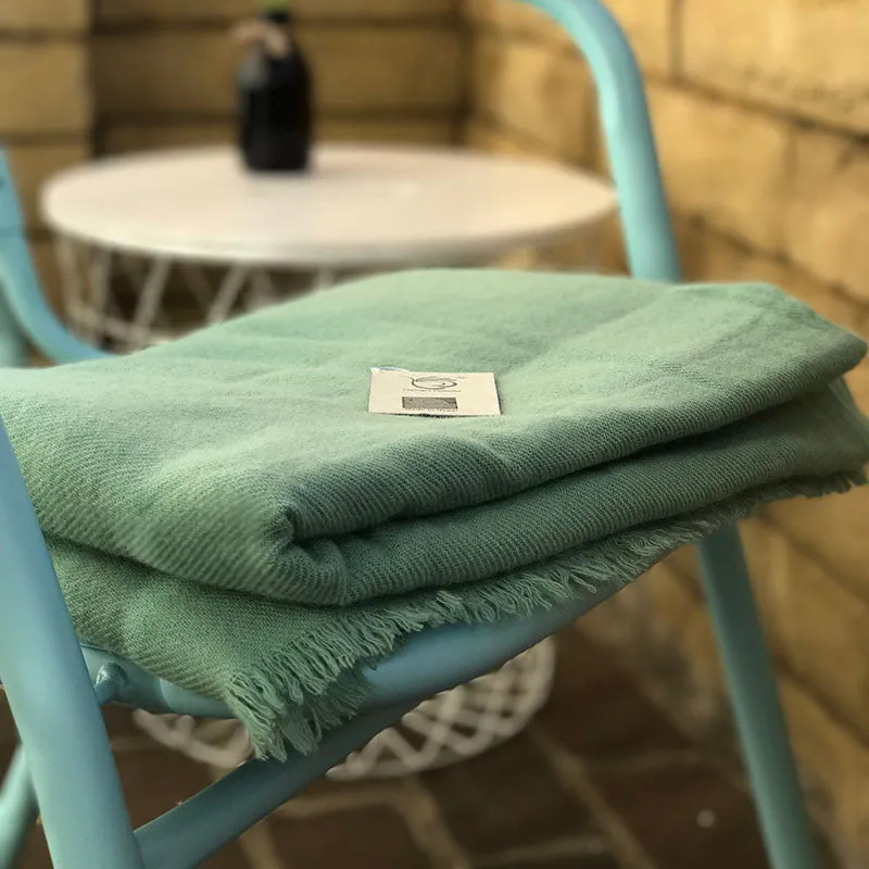 Cashmere Blanket Mint Green