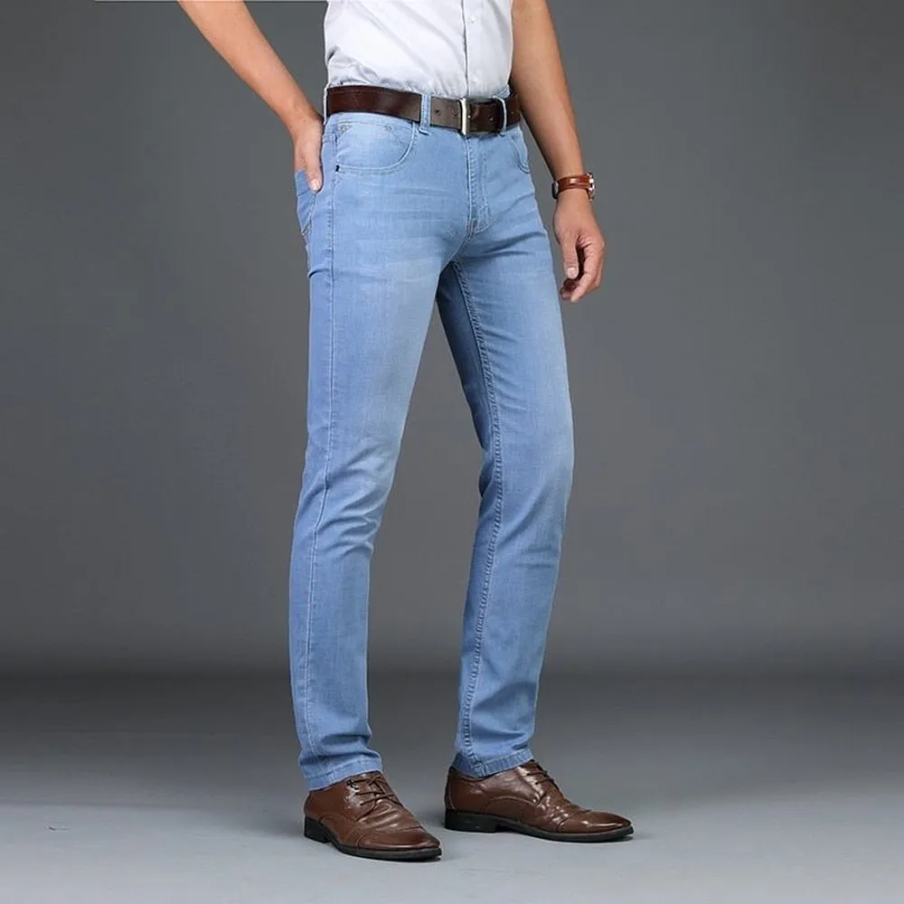 Casual Slim Fit High Stretch Jeans For Men