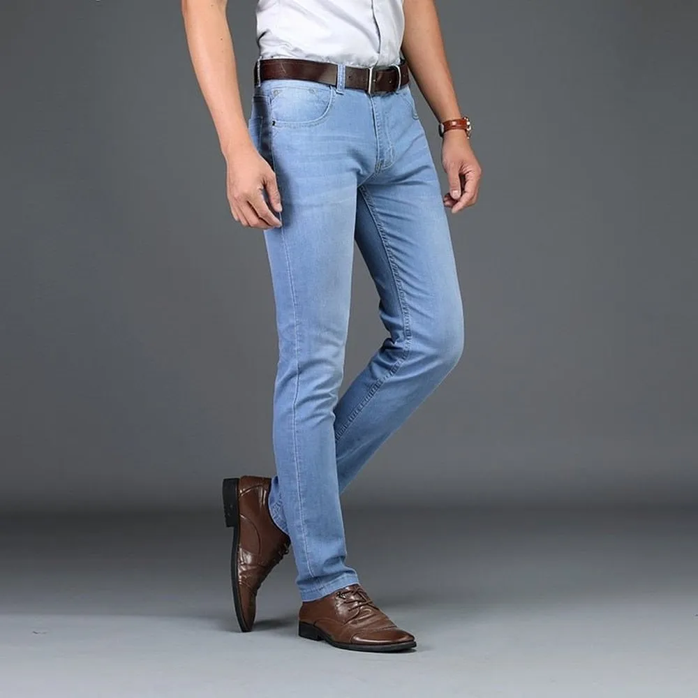 Casual Slim Fit High Stretch Jeans For Men