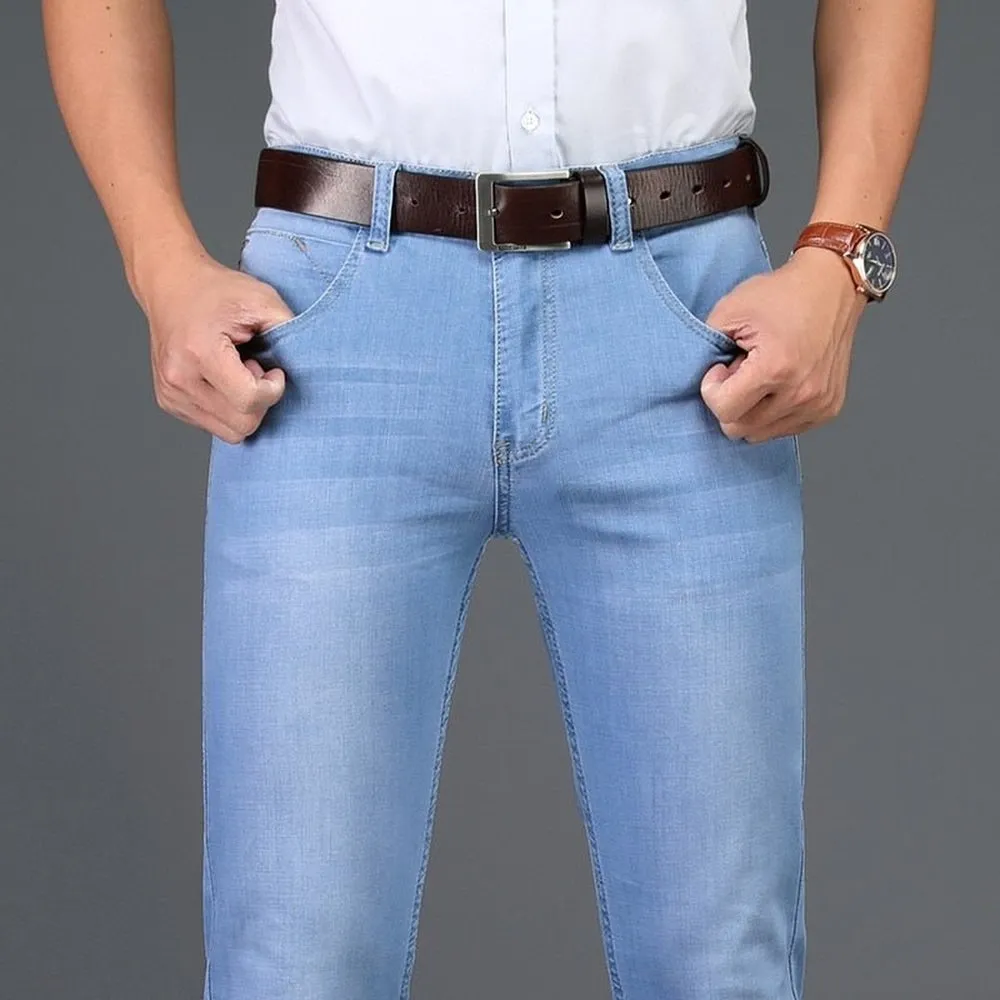 Casual Slim Fit High Stretch Jeans For Men