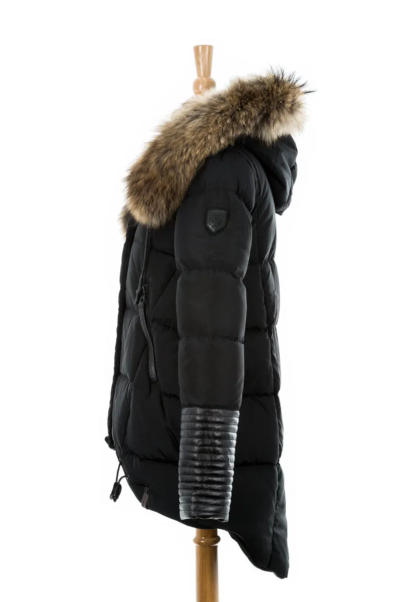 Chapais Down Puffer With Fur Trim