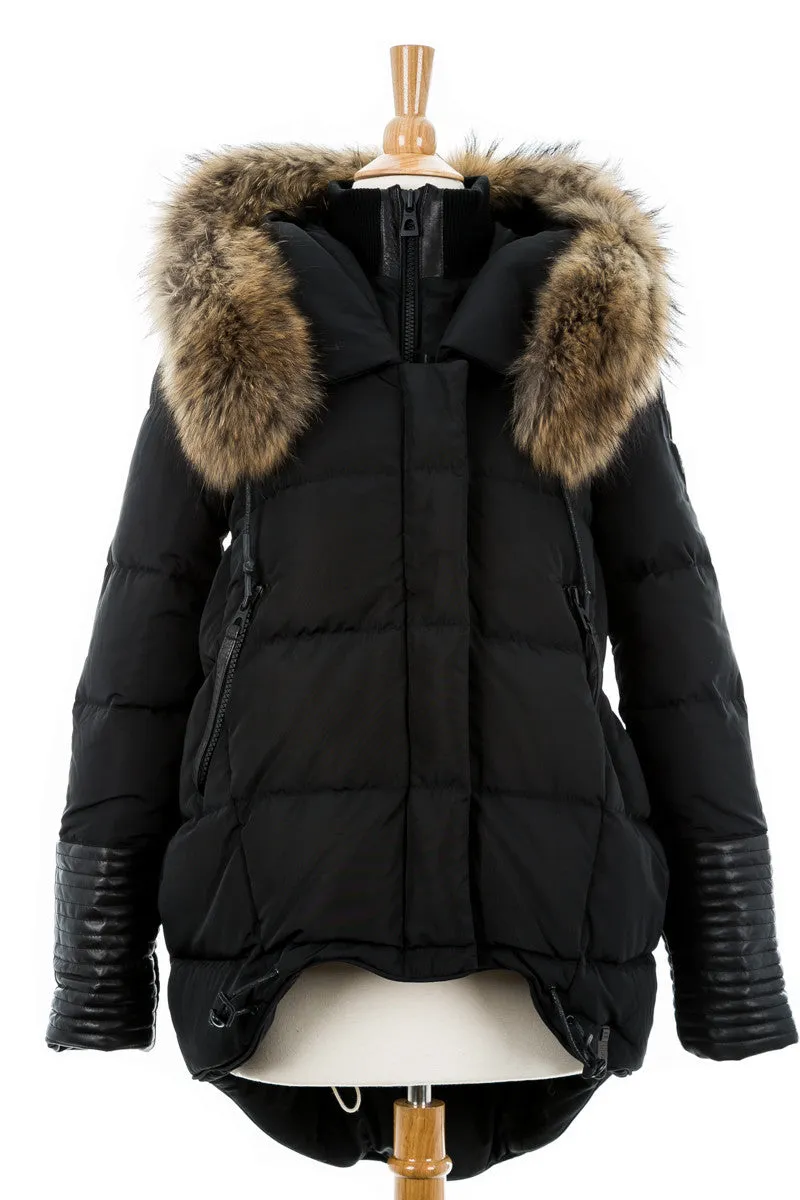 Chapais Down Puffer With Fur Trim