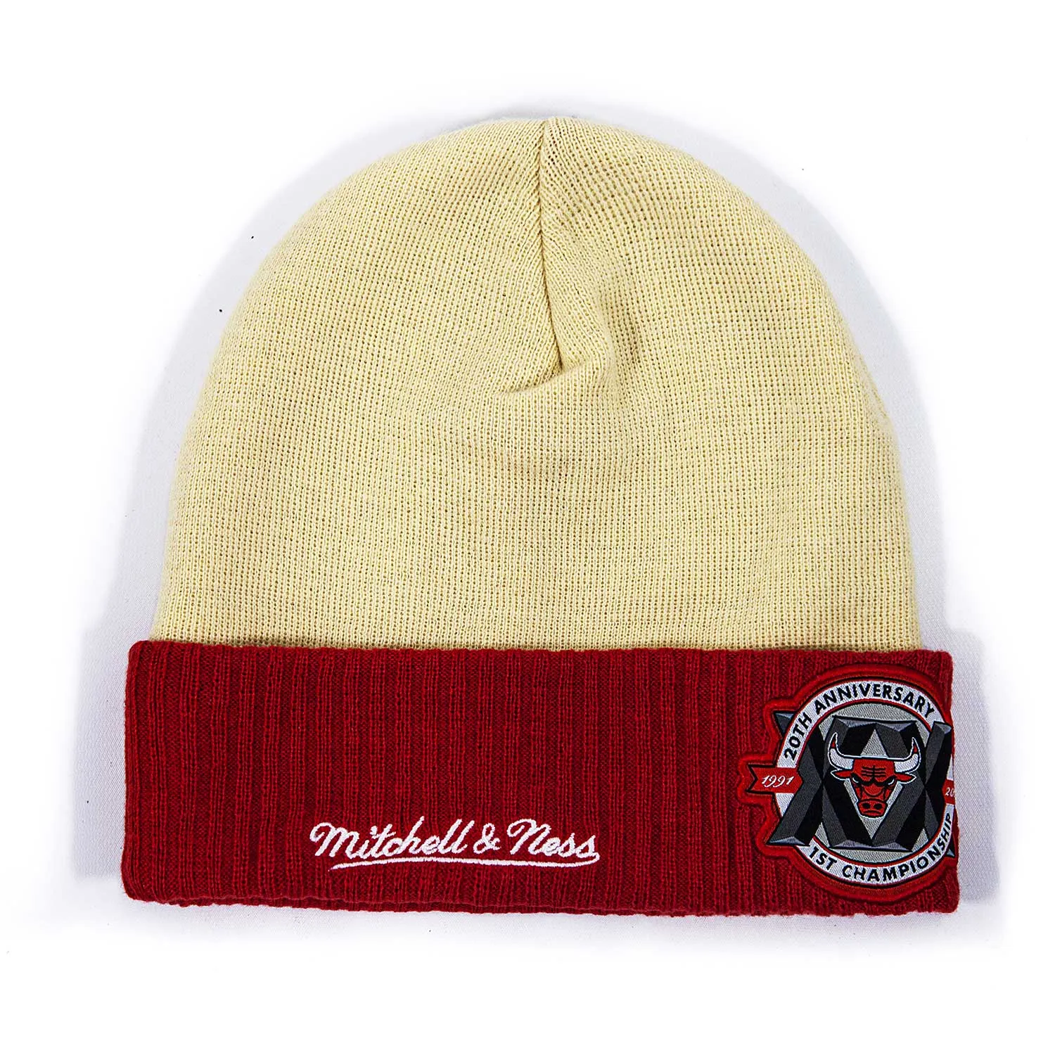 Chicago Bulls 1991 Champs Retro Cuffed Knit Hat