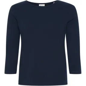 Clarissa Long Sleeve Tee - Navy