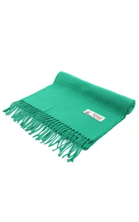 CM19-21 Hunter Green Solid Colors Cashmere Feel Scarf 12-pack