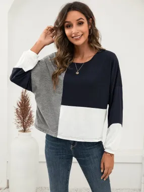 Color Block Long Sleeve Tee