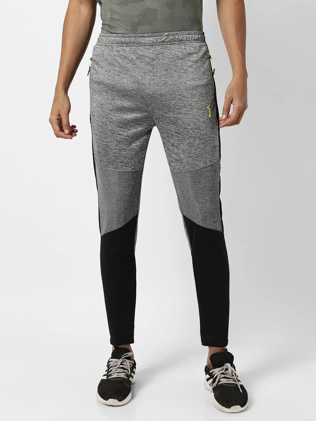 Contrast Heathered Trackpants