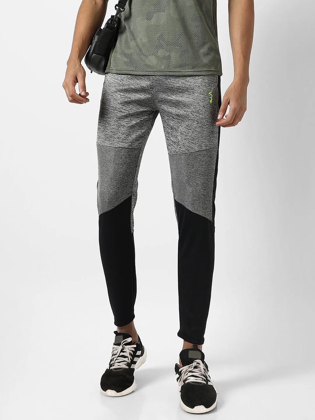 Contrast Heathered Trackpants