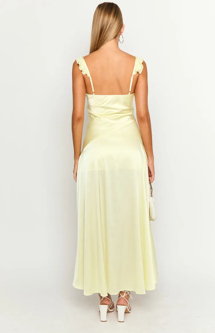 Corrina Yellow Maxi Dress