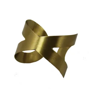 Crisscross Cuff  Gold WorldFinds